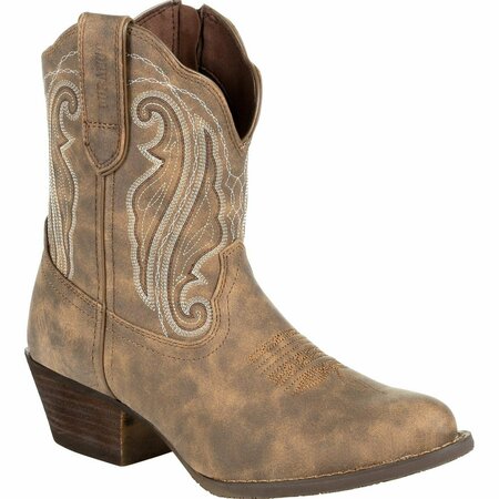 DURANGO Crush by Women's Distressed Shortie Western Boot, DRIFTWOOD, M, Size 9 DRD0372